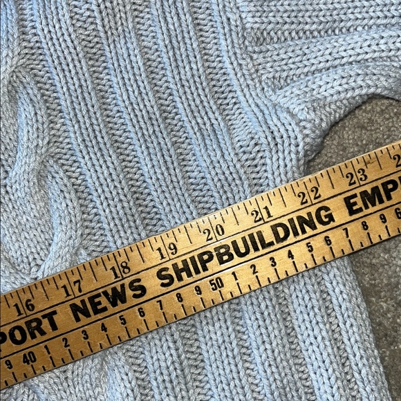 Banana Republic Gray Cable Knit Cardigan Open Front Size Small - Picture 9 of 9